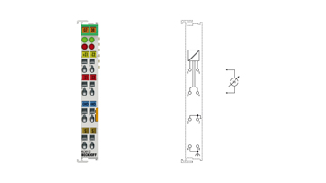 KL3012 | Busklemme, 2-Kanal-Analog-Eingang, Strom, 0…20 mA, 12 Bit, differentiell