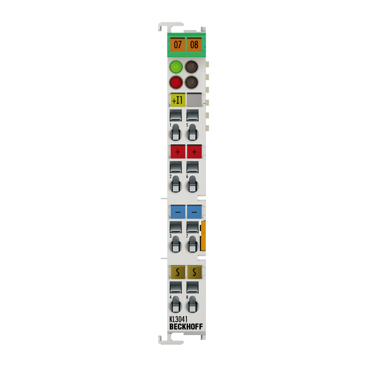 KL3041 | Bus Terminal, 1-channel analog input, current, 0…20 mA, 12 bit, single-ended