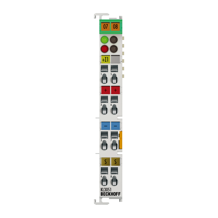 KL3051 | Bus Terminal, 1-channel analog input, current, 4…20 mA, 12 bit, single-ended