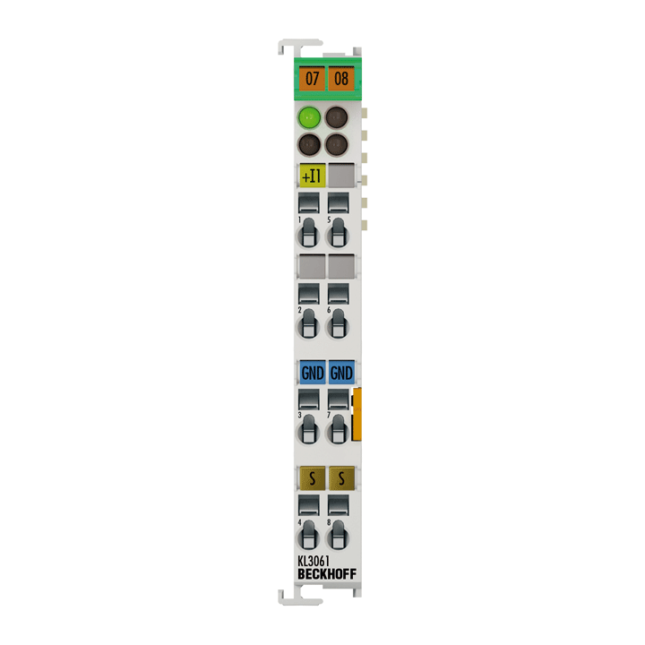 KL3061 | Busklemme, 1-Kanal-Analog-Eingang, Spannung, 0…10 V, 12 Bit, single-ended