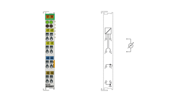KL3102 | Bus Terminal, 2-channel analog input, voltage, ±10 V, 16 bit, differential