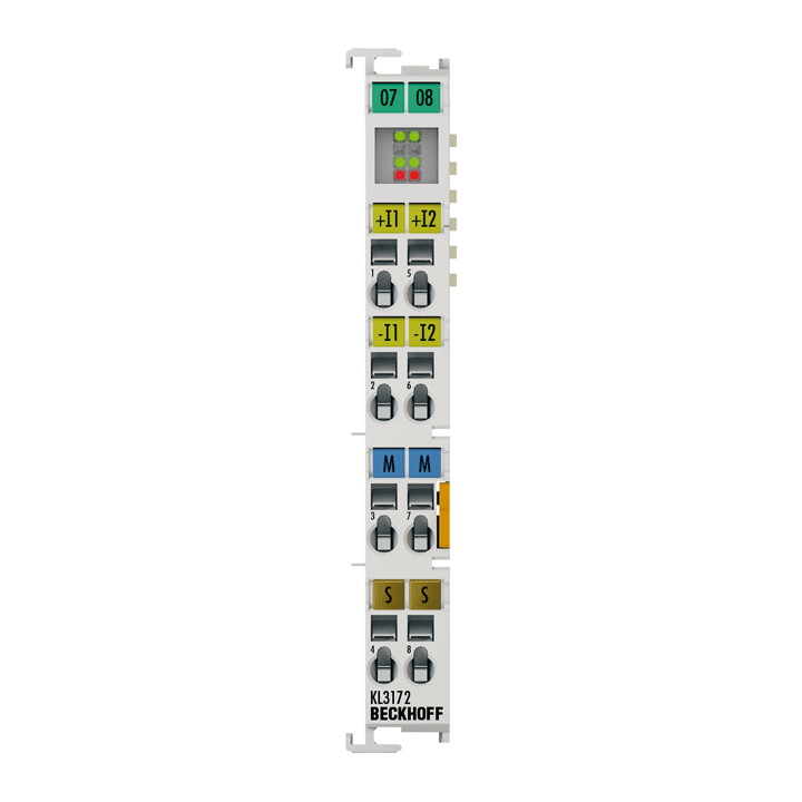 KL3172 | Busklemme, 2-Kanal-Analog-Eingang, Spannung, 0…2 V, 16 Bit, differentiell, hochpräzise