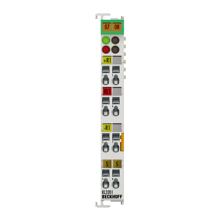 KL3201 | Bus Terminal, 1-channel analog input, temperature, RTD (Pt100), 16 bit