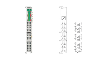 KL3208-0010 | Busklemme, 8-Kanal-Analog-Eingang, Temperatur, RTD (Pt1000, NTC), 16 Bit
