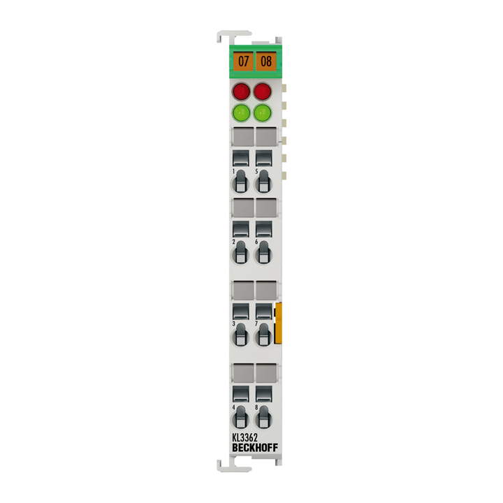 KL3362 | Busklemme, 2-Kanal-Analog-Eingang, Spannung, ±10 V, 15 Bit, Oszilloskopfunktion