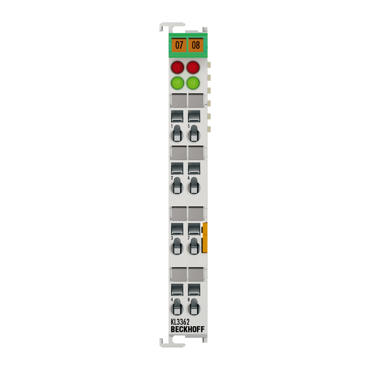 KL3362 | Bus Terminal, 2-channel analog input, voltage, ±10 V, 15 bit, oscilloscope function 