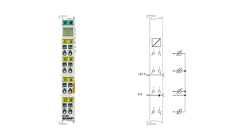 KL3408 | Busklemme, 8-Kanal-Analog-Eingang, Spannung, ±10 V, 12 Bit, single-ended