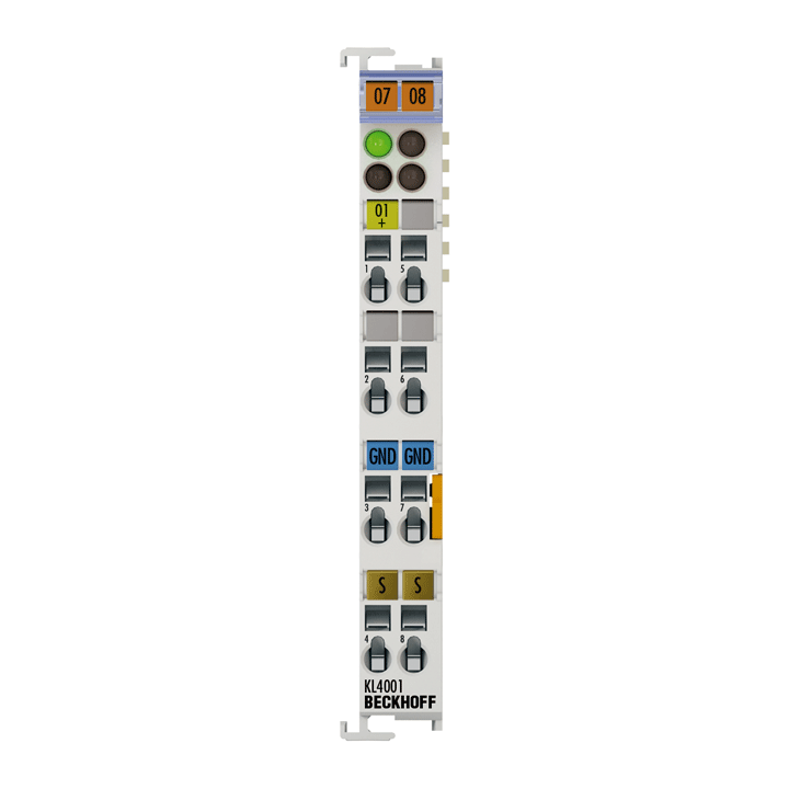 KL4001 | Bus Terminal, 1-channel analog output, voltage, 0…10 V, 12 bit, differential