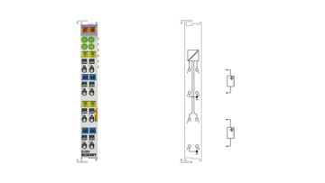KL4004 | Busklemme, 4-Kanal-Analog-Ausgang, Spannung, 0…10 V, 12 Bit, differentiell