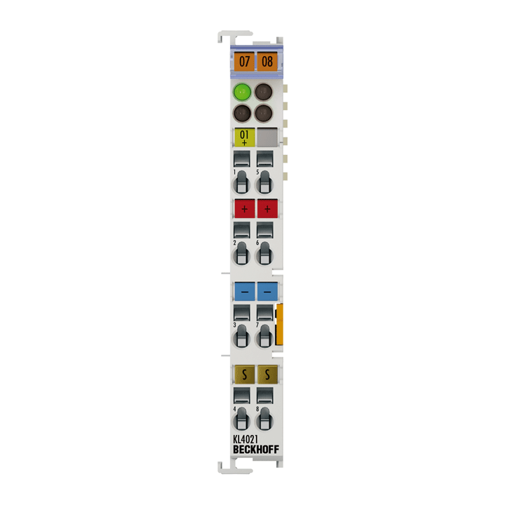 KL4021 | Bus Terminal, 1-channel analog output, current, 4…20 mA, 12 bit, single-ended