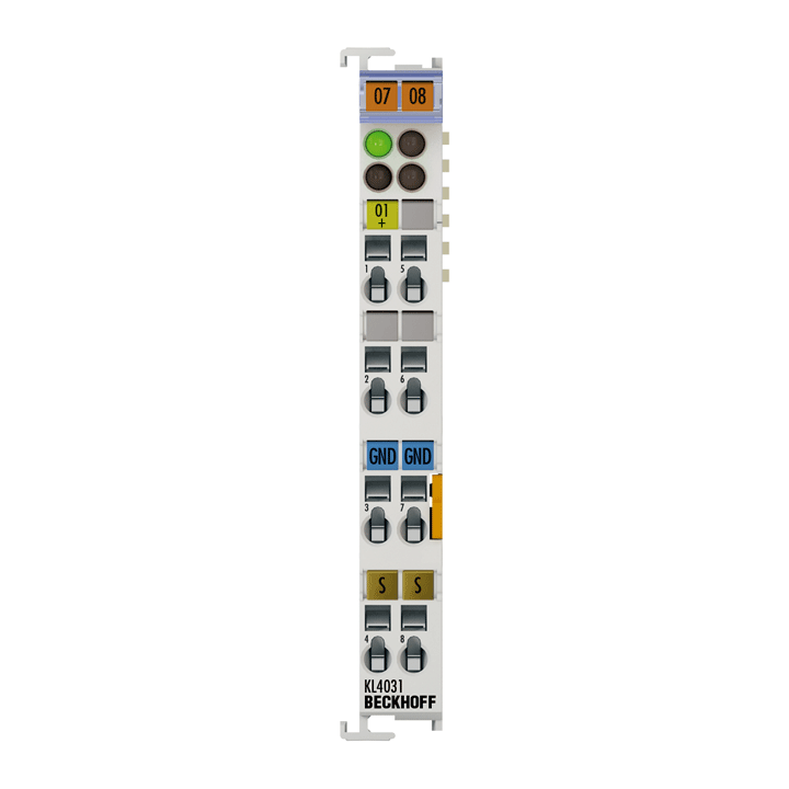 KL4031 | Bus Terminal, 1-channel analog output, voltage, ±10 V, 12 bit, differential