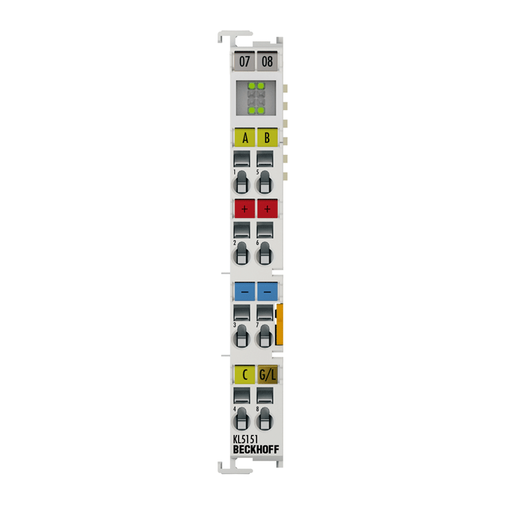 KL5151 | Bus Terminal, 1-channel encoder interface, incremental, 24 V DC HTL, 100 kHz