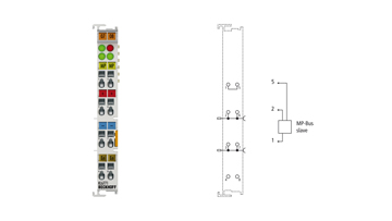 KL6771 | Bus Terminal, 1-channel communication interface, MP-Bus, master