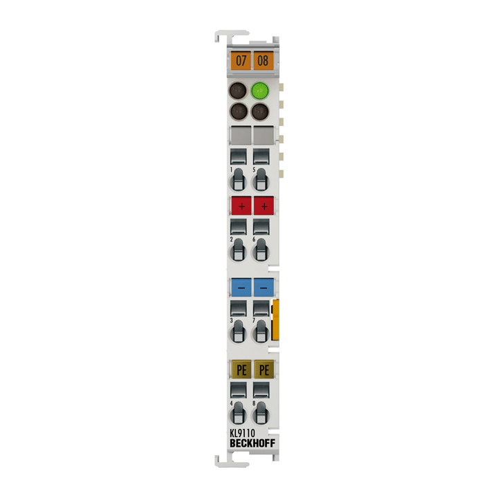 KL9110 | Potential supply terminal, 24 V DC, with diagnostics