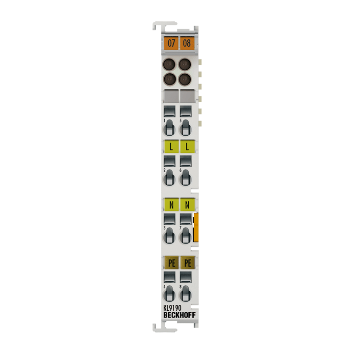 KL9190 | Potential supply terminal, any voltage up to 230 V AC