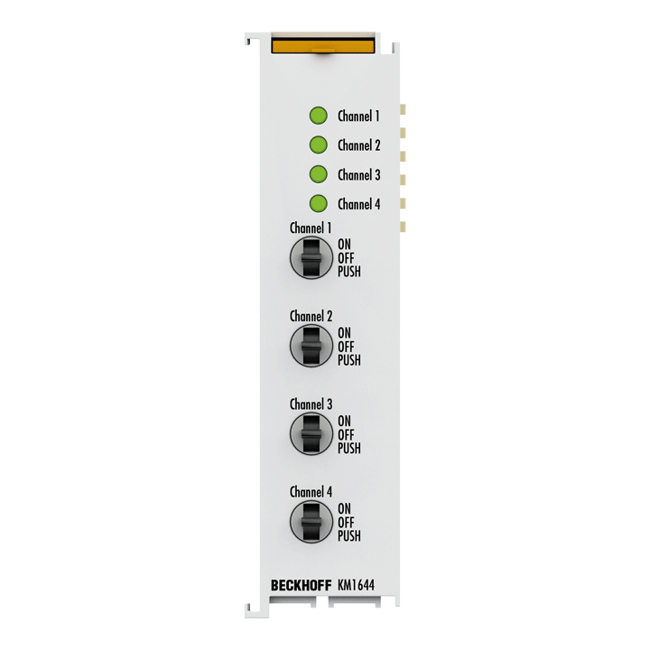 KM1644 | Bus Terminal module, 4-channel digital input, 24 V DC, manual operation