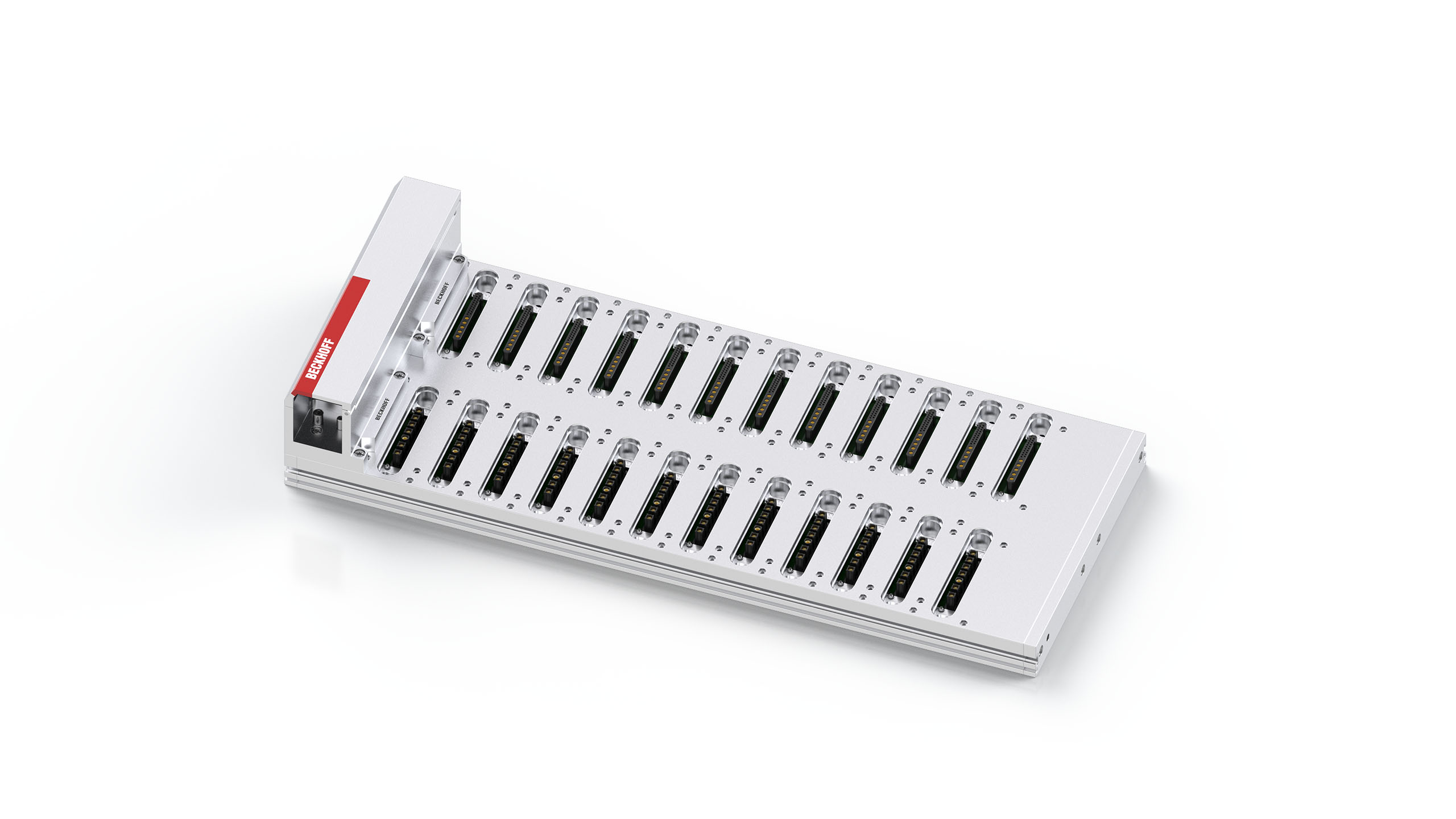 MB2012-0000-0000 | Baseplate, 2-row, 12 combined data and power slots