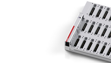 MB3120-0000-0000 | Baseplate, 3-row, 20 + 20 data slots, 20 power slots, extended functions