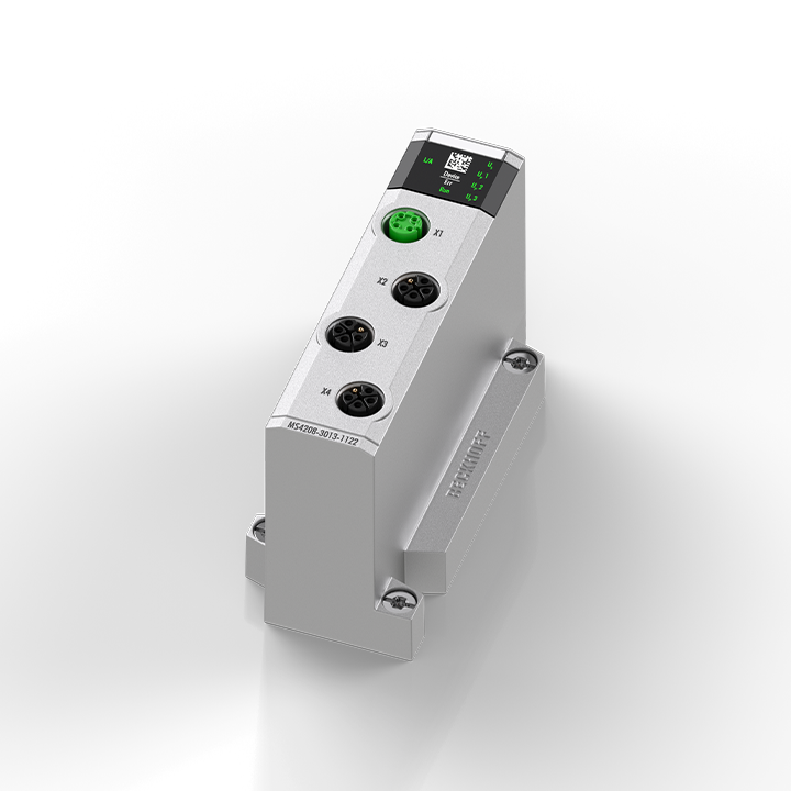 MS4208-3013-1122 | 3-Kanal-EtherCAT-Leistungsabgang, EtherCAT, 24 V DC/4  A, 48 V DC/8 A, schaltbar, M12