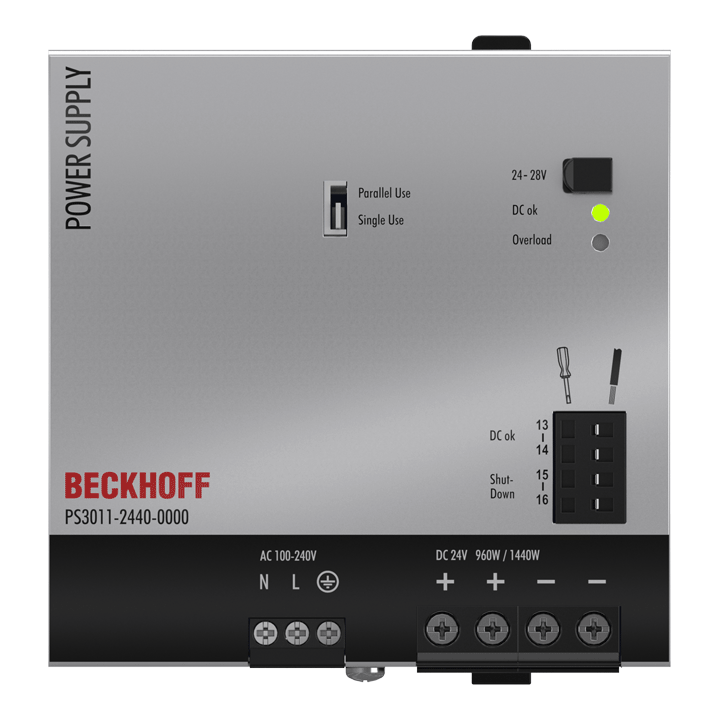 PS3011-2440-0000 | Stromversorgung PS3000; Ausgang: 24 V DC, 40 A; Eingang: AC 100…240 V, 1-phasig