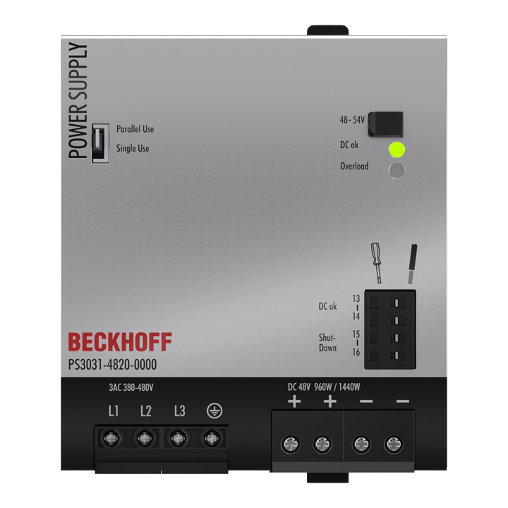 PS3031-4820-0000 | Stromversorgung PS3000; Ausgang: 48 V DC, 20 A; Eingang: 3 AC 380…480 V, 3-phasig