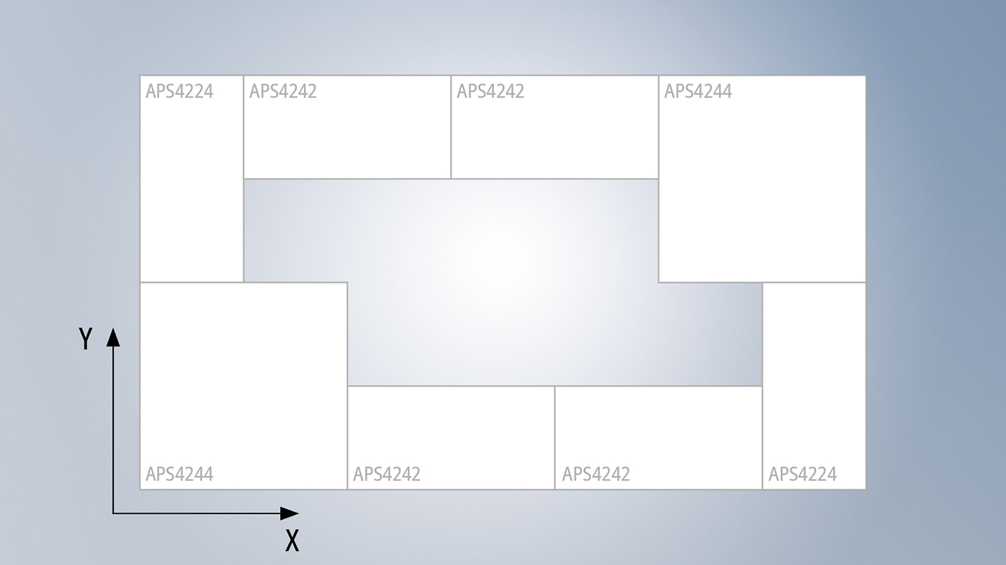 APS4244-1x00-0000 | XPlanar tile, 320 mm x 320 mm