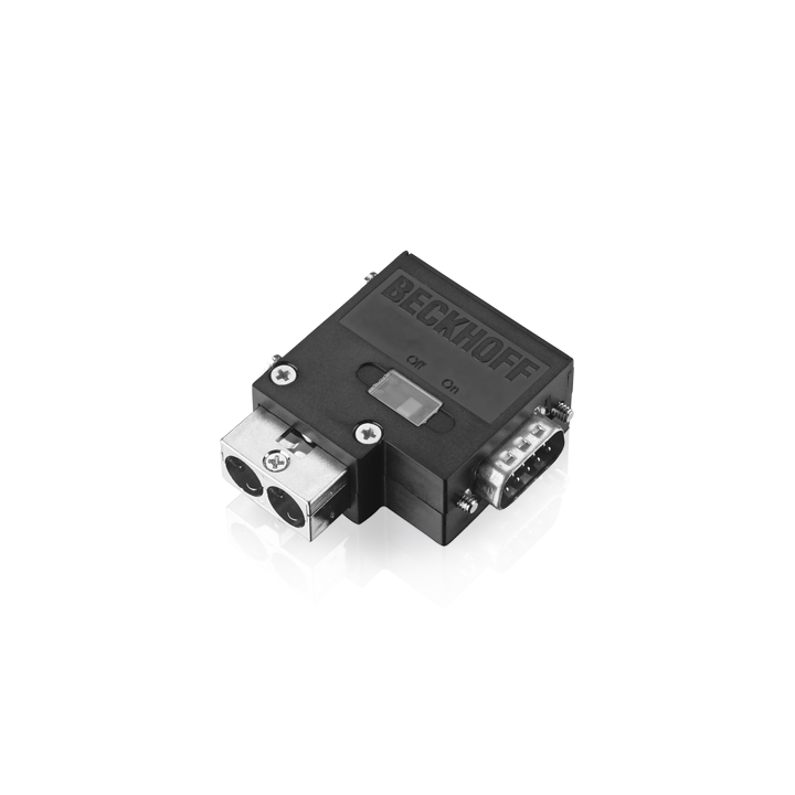 ZB3102 | PROFIBUS connector D-sub 180° turned, with switchable termination resistor, IP20, for field installation