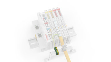 ZB8530 | U-clamp terminal up to 4 mm² for PE connection to the rail (10 x 3 mm)