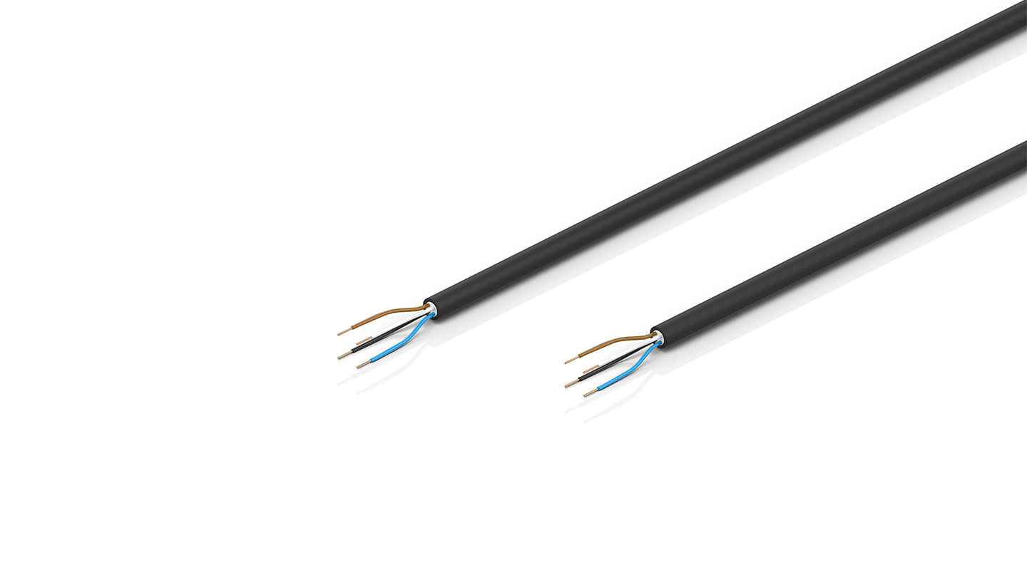 ZB9052 | Power/sensor cable, PUR, 4 x 0.5 mm², capable of torsion, black