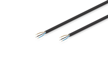 ZB9052 | Power/sensor cable, PUR, 4 x 0.5 mm², capable of torsion, black