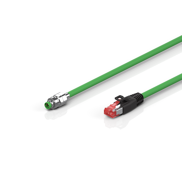 ZK1090-3191-7xxx | EtherCAT cable, IP69K, PVC, AWG 26, fixed installation