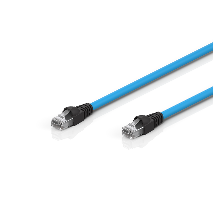 ZK1098-9191-0xxx | Industrial-Ethernet/EtherCAT G patch cable, Cat.6A, PUR, 4 x 2 x AWG26, fixed installation