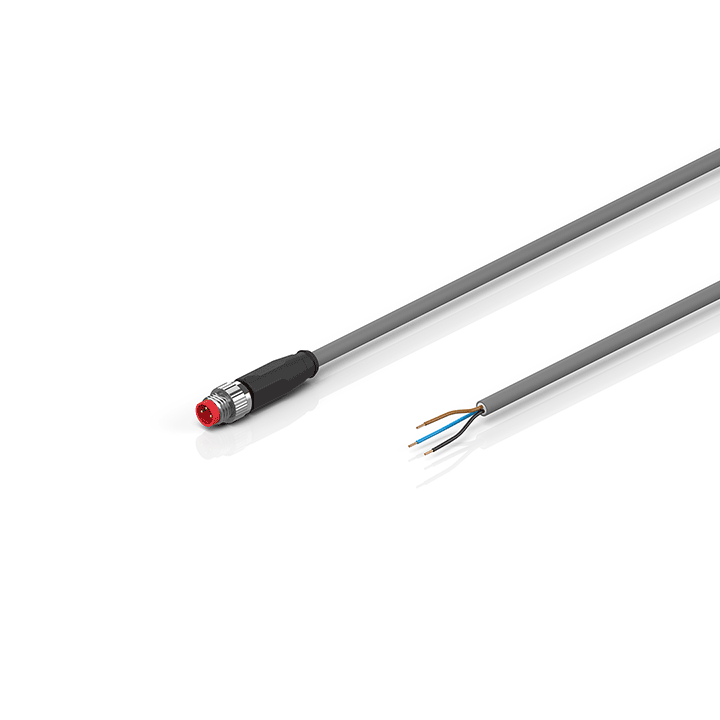 ZK2000-2100-3xxx | Sensor cable, PVC, 3 x 0,25 mm², fixed installation