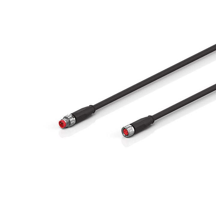ZK2000-2122-0xxx | Sensor cable, PUR, 3 x 0.25 mm², drag-chain suitable