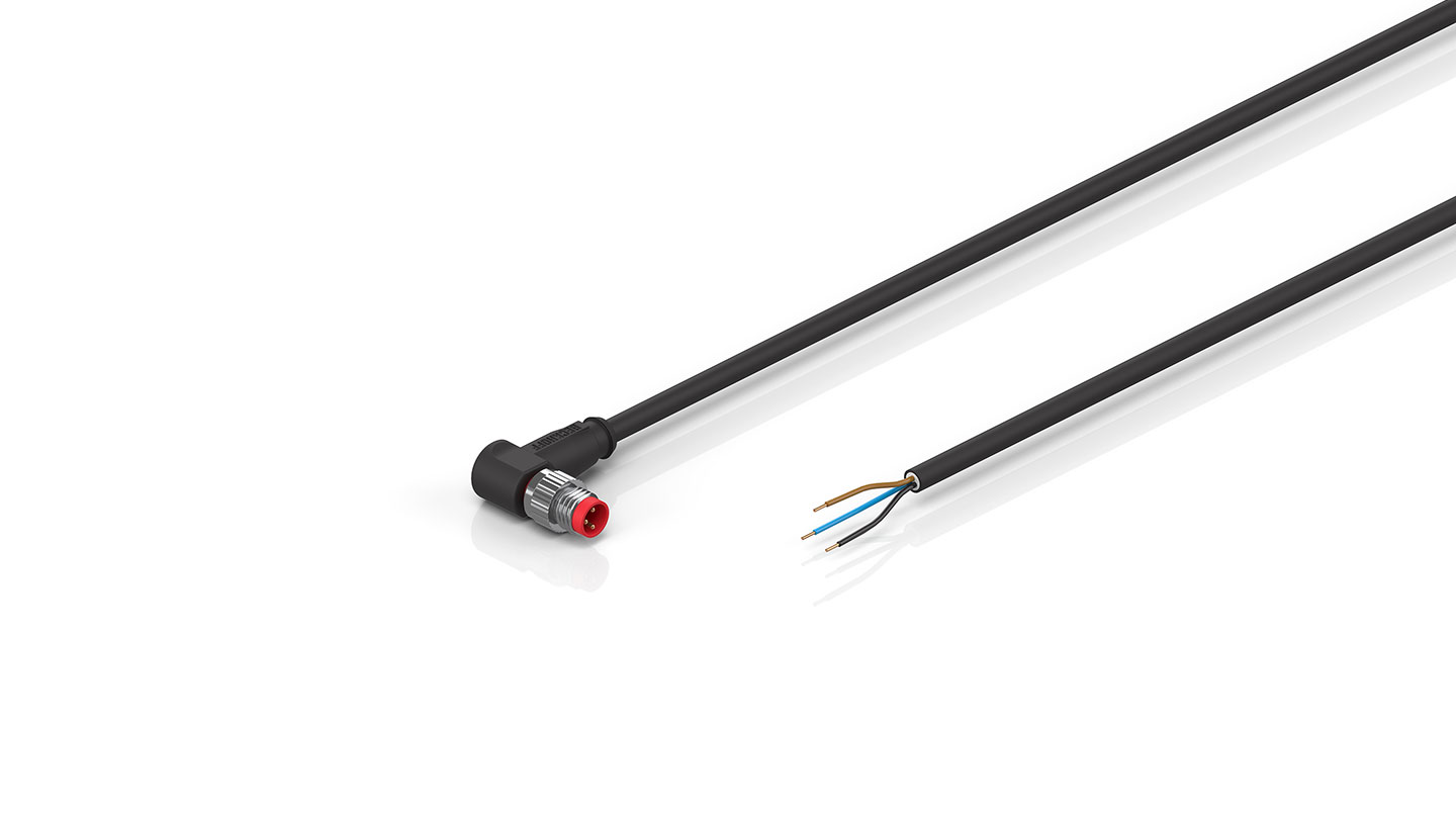 ZK2000-2300-0xxx | Sensor cable, PUR, 3 x 0.25 mm², drag-chain suitable