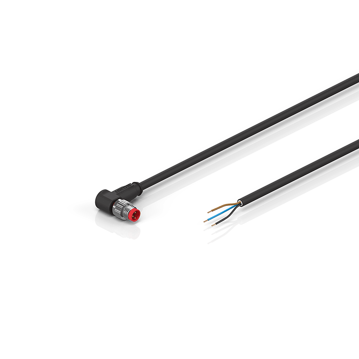 ZK2000-2300-0xxx | Sensor cable, PUR, 3 x 0.25 mm², drag-chain suitable
