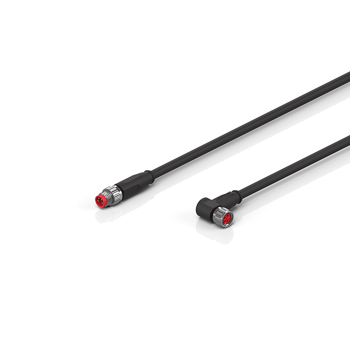 ZK2000-3134-0xxx | Sensor cable, PUR, 4 x 0.25 mm², drag-chain suitable
