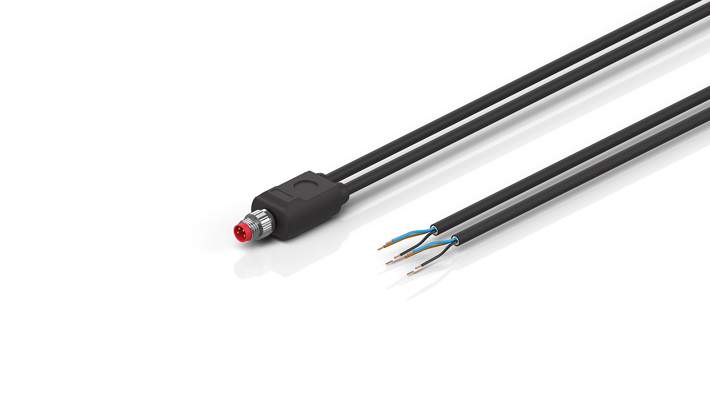 ZK2000-3500-0xxx | Sensor cable, PUR, 3 x 0.25 mm², drag-chain suitable