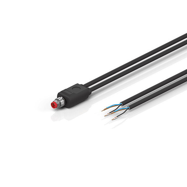 ZK2000-3500-0xxx | Sensor cable, PUR, 3 x 0.25 mm², drag-chain suitable