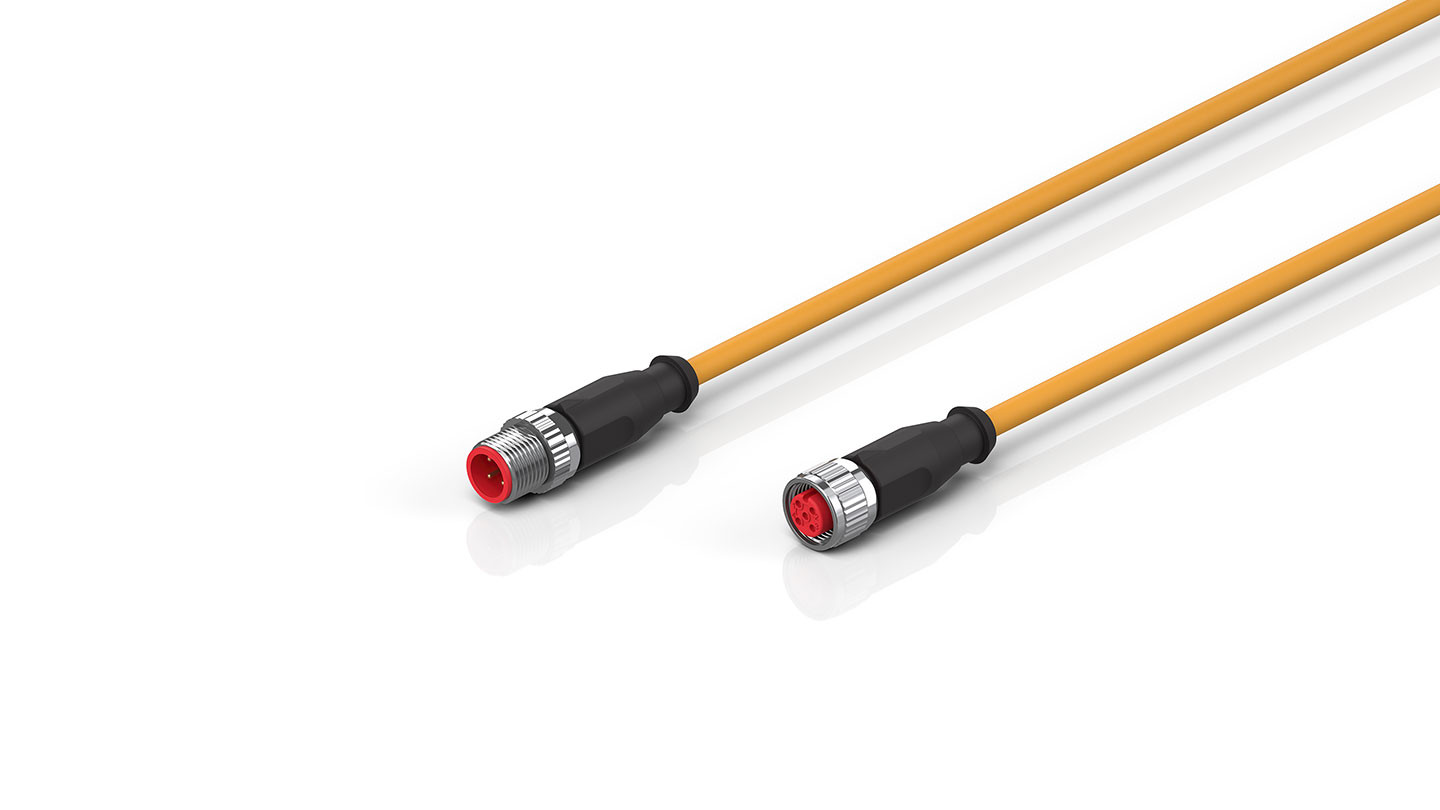 ZK2000-6162-7xxx | Sensor cable, PP, 4 x 0.25 mm², fixed installation, food & beverage