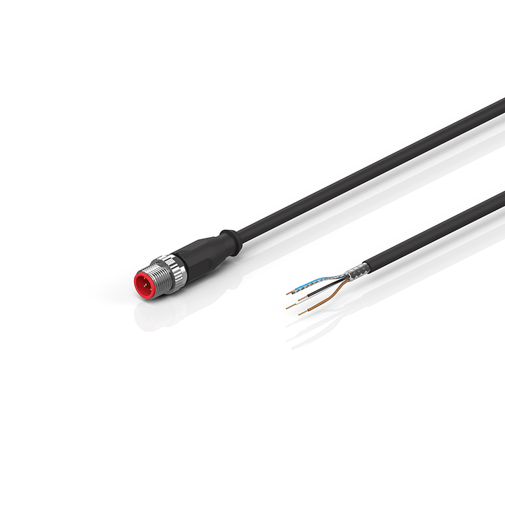 ZK2000-7100-0xxx | Sensor cable, PUR, 4 x 0.34 mm², drag chain suitable