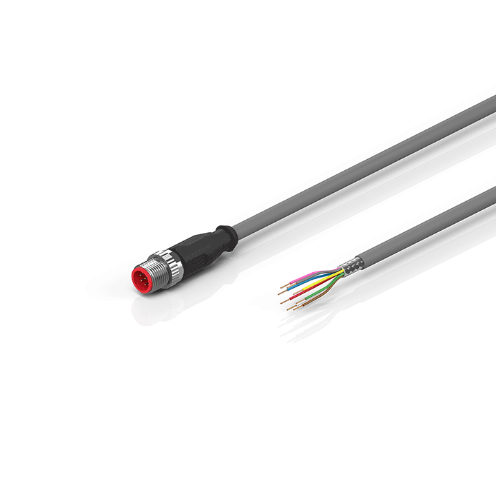 ZK2000-8100-3xxx | Sensor cable, PVC, 8 x 0.25 mm², fixed installation