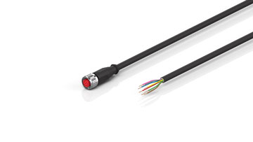ZK2000-8200-0xxx | Sensor cable, PUR, 8 x 0.25 mm², drag-chain suitable