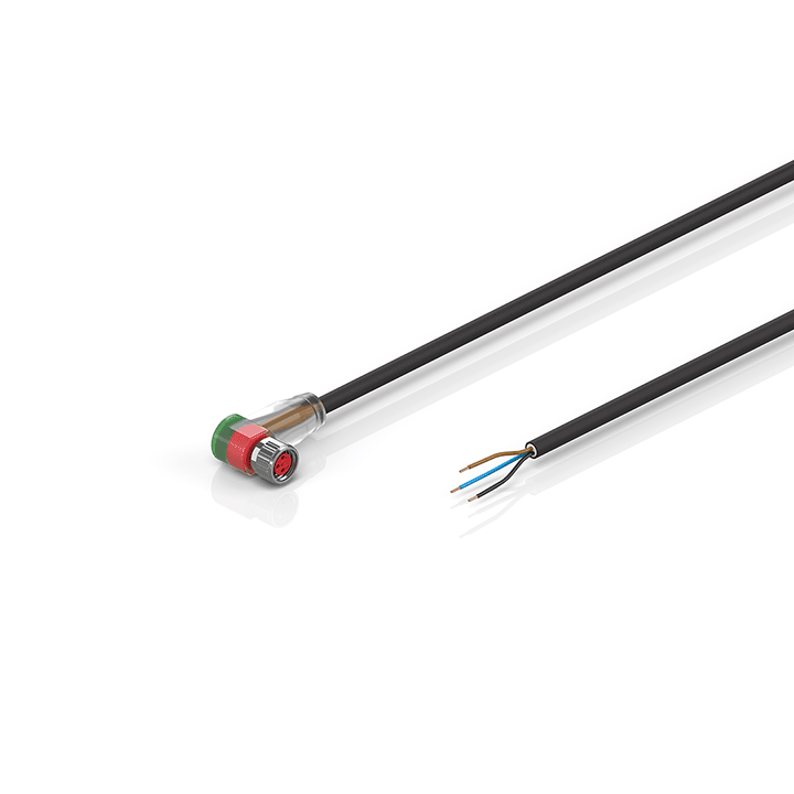ZK2002-2400-0xxx | Sensorleitung, PUR, 3 x 0,25 mm², schleppkettentauglich