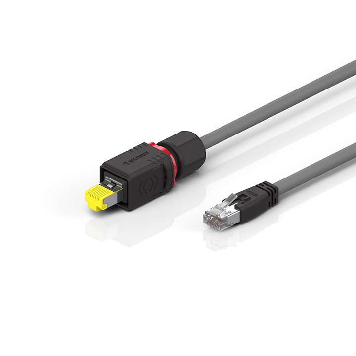 ZK2003-91D1-3xxx | Sensor, cable, shielded, PVC, 4 x 2 x AWG26, fixed installation, grey