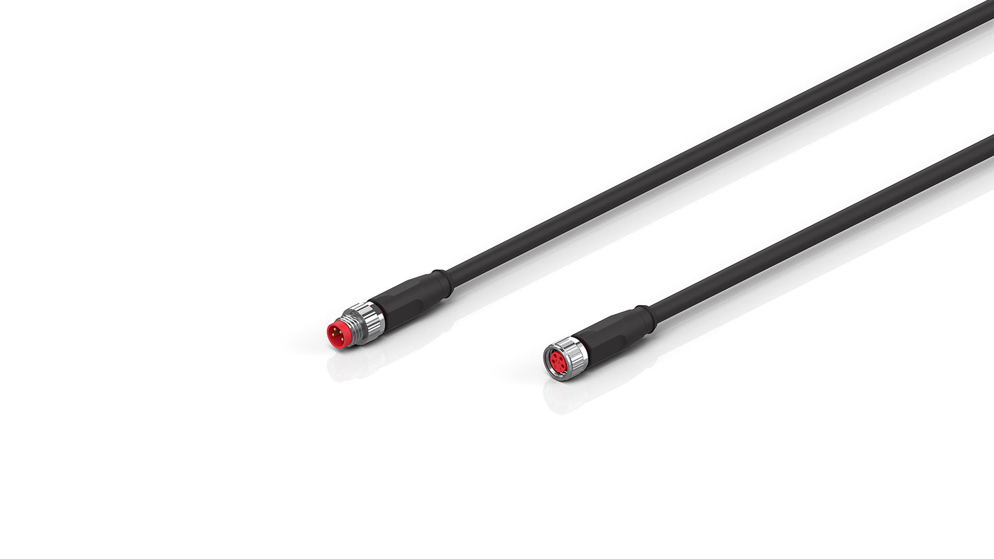 ZK2020-3132-0xxx | Power cable, PUR, 4 x 0.34 mm², drag-chain suitable