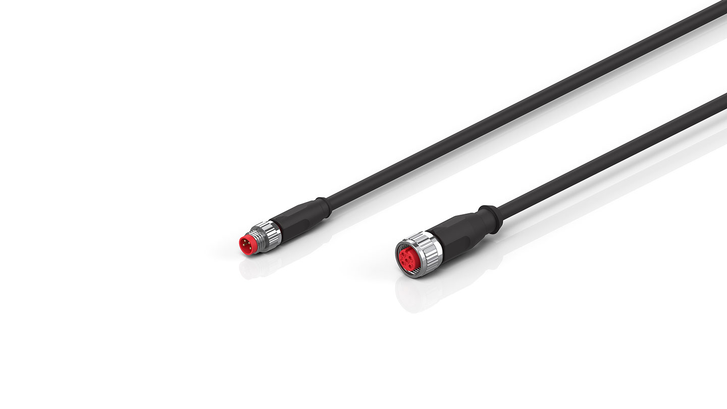 ZK2020-3162-0xxx | Power cable, PUR, 4 x 0.34 mm², drag-chain suitable