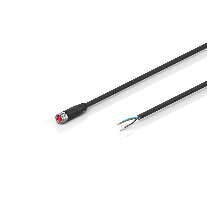 ZK2020-3200-0xxx | Power cable, PUR, 4 x 0.34 mm², drag-chain suitable