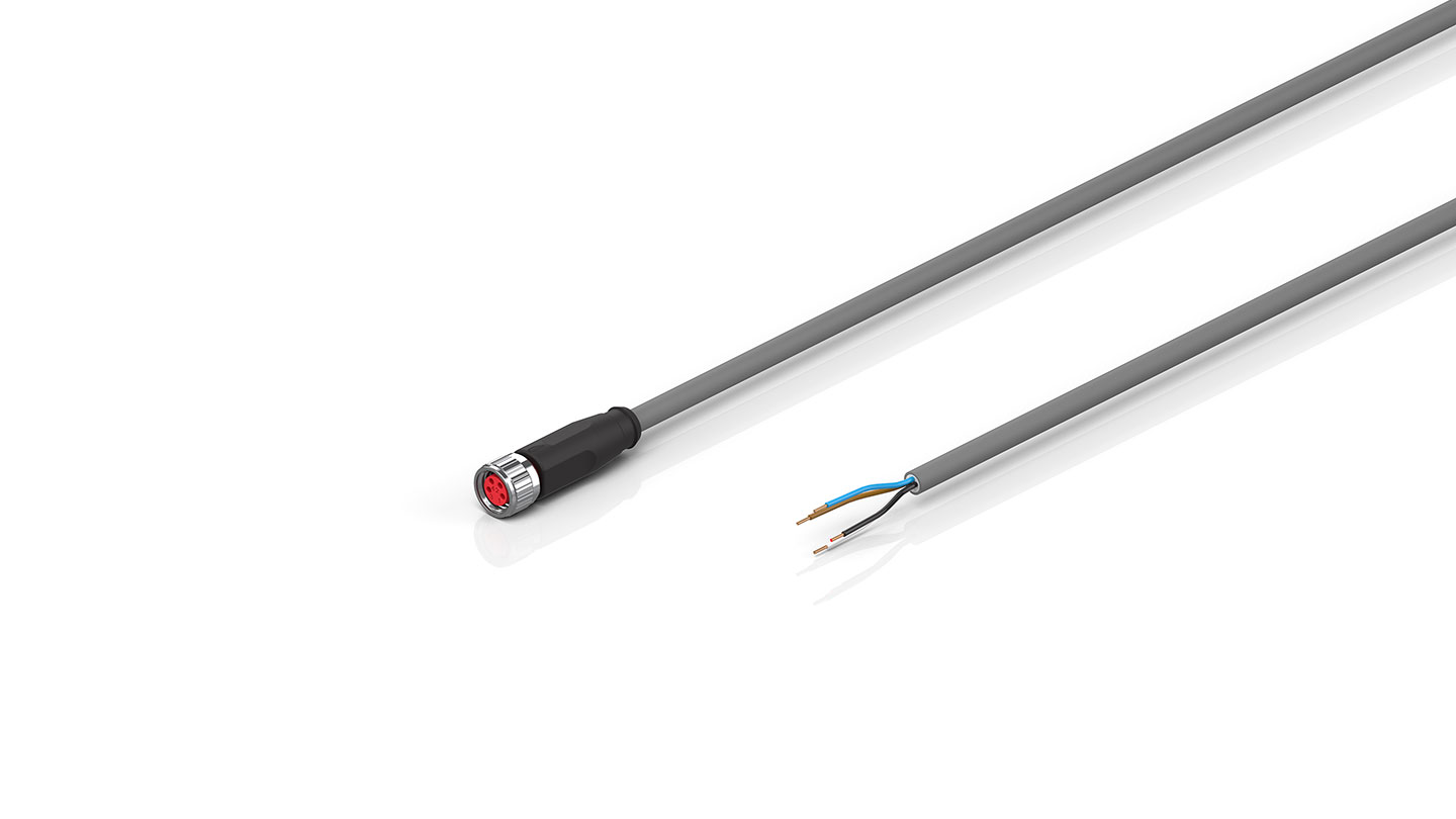 ZK2020-3200-3xxx | Power cable, PVC, 4 x 0.34 mm², fixed installation