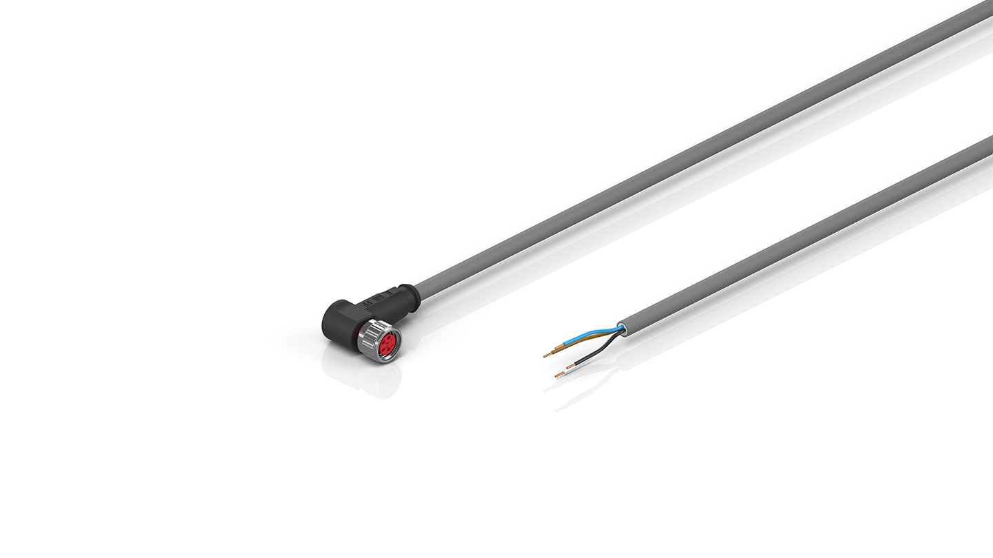 ZK2020-3400-3xxx | Power cable, PVC, 4 x 0.34 mm², fixed installation